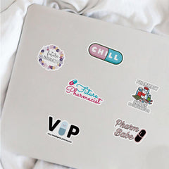 50pcs Cartoon Pharmacist Stickers for Laptops Mobile Phone