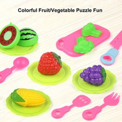 Kids' Cut Fruit & Veg Toy Kitchen DIY Set