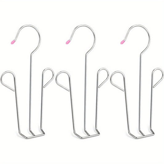 3pcs Hanging Metal Shoe Storage Hanger Anti-deformation Organizer