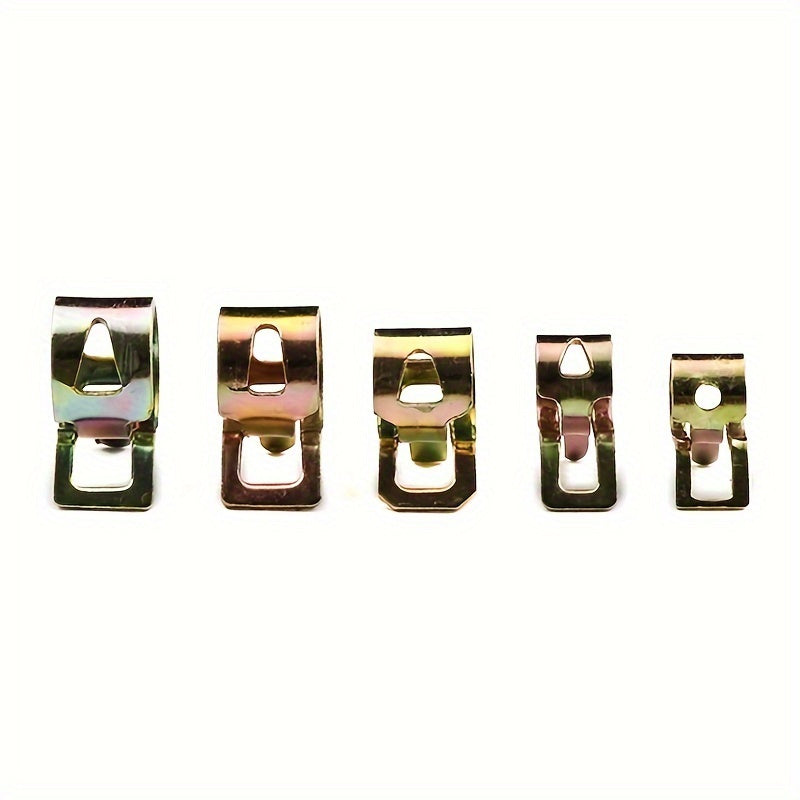 75pc Colorful Zinc Plated Elastic Hoop 6-22mm Pipe Clamp Repair Tool Set