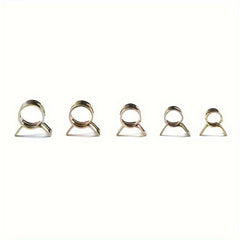 75pc Colorful Zinc Plated Elastic Hoop 6-22mm Pipe Clamp Repair Tool Set