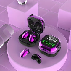 True Wireless Headphones With Clock Power Display