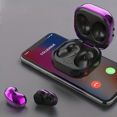 True Wireless Headphones With Clock Power Display