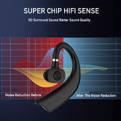 Wireless Hanging Ear In-Ear Headphones, Single Ear Smart Earphones