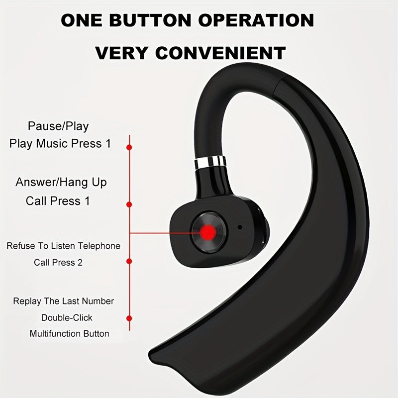 Wireless Hanging Ear In-Ear Headphones, Single Ear Smart Earphones