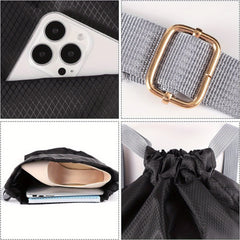 Drawstring Backpack Waterproof Sports Bag for School Swimming Mountain Climbing