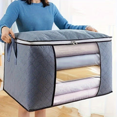 1PC Large Storage Bag Clear Window Sturdy Zipper