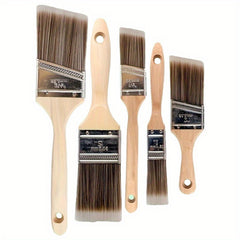 5pcs Professional Brush Set Nylon Polyester Flat Paint Brush Set
