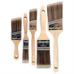 5pcs Professional Brush Set Nylon Polyester Flat Paint Brush Set