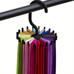 360 Rotating Hook Scarf Tie Belt Hanger Organizer