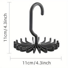 360 Rotating Hook Scarf Tie Belt Hanger Organizer