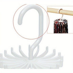 360 Rotating Hook Scarf Tie Belt Hanger Organizer