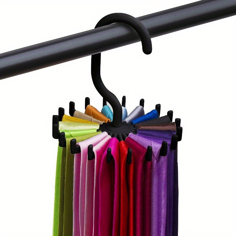 360 Rotating Hook Scarf Tie Belt Hanger Organizer