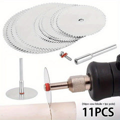 11pcs Wood Cutting Disc Rotary Tool Circular Cutoff Saw Blade