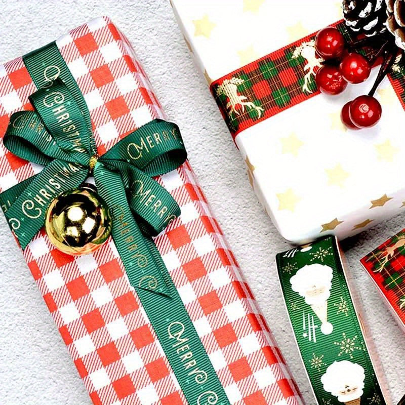 25mm Xmas Ribbon 5Yards, Craft Wedding Hair Bow Accessory