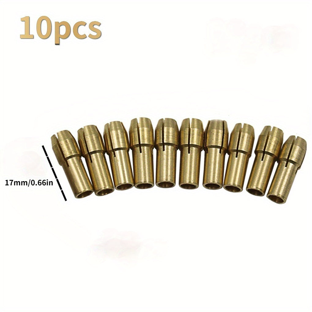 10pcs Mini Drill Chucks Adapter Set 0.5mm-3.2mm Power Rotary Tool