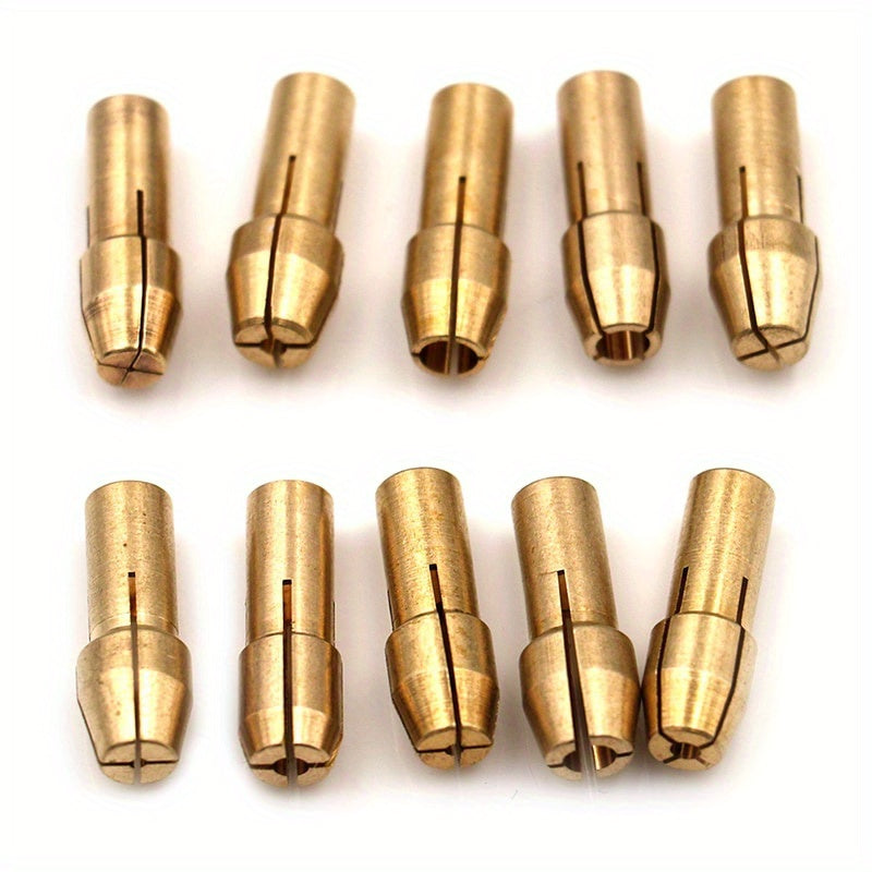 10pcs Mini Drill Chucks Adapter Set 0.5mm-3.2mm Power Rotary Tool