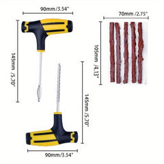 Portable Tire Repair Tool Kit for Cars & Motorcycles