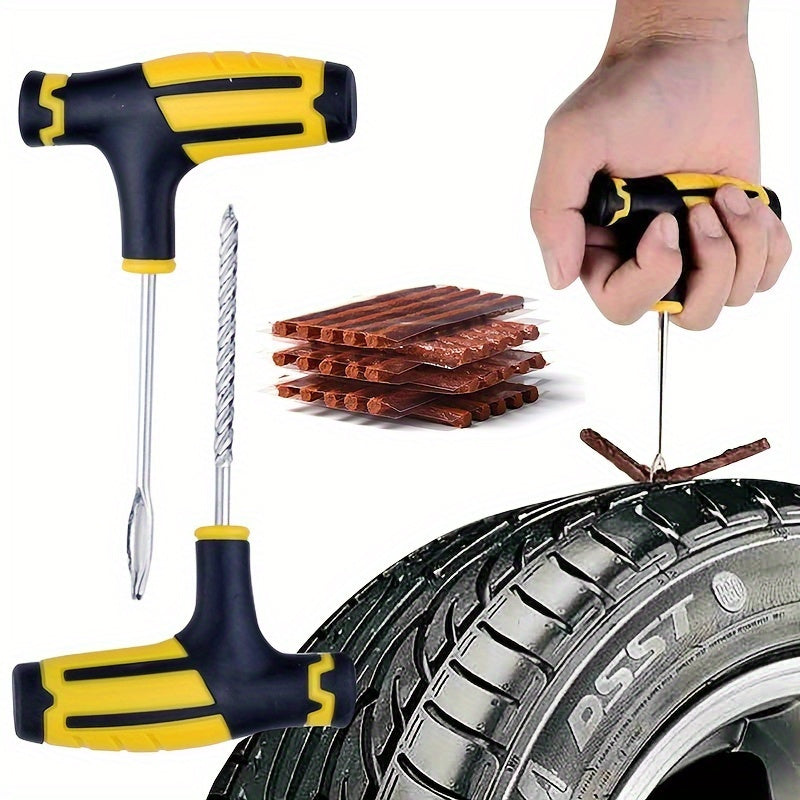 Portable Tire Repair Tool Kit for Cars & Motorcycles