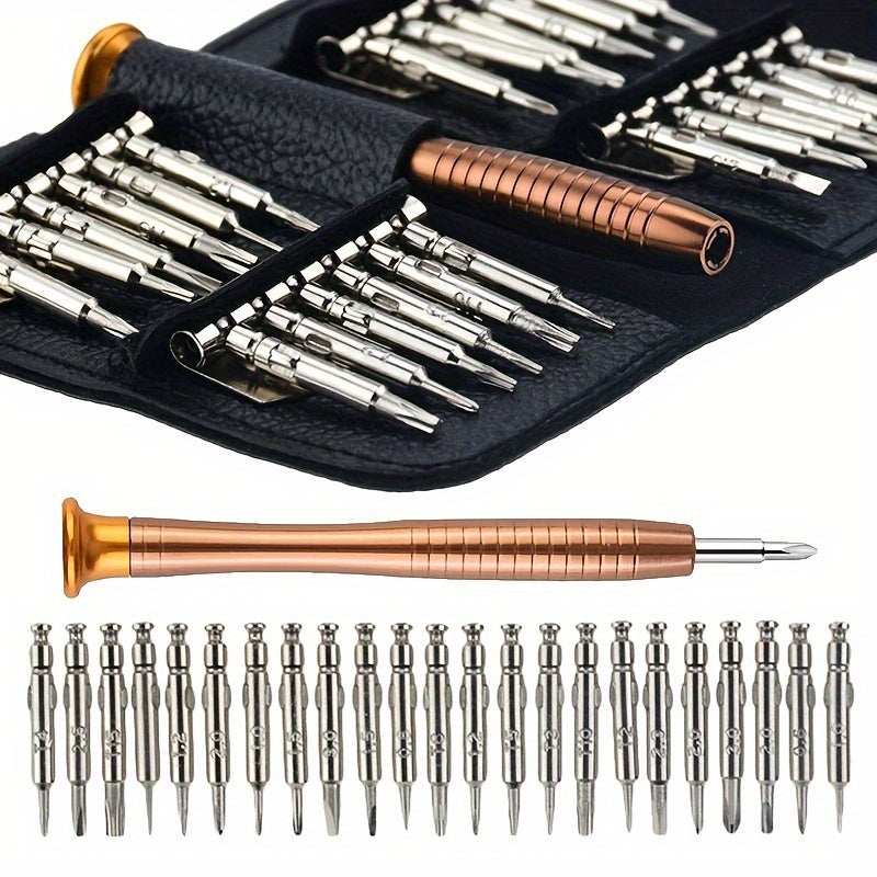 Precision Screwdriver Set 25 In 1 Repair Tool Kit for Mobile iPhones Laptop