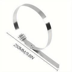 100pcs Stainless Steel Zip Ties Heavy Duty Cable Ties