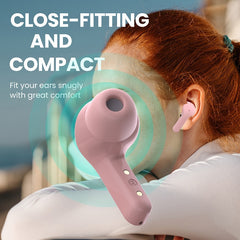 Waterproof Wireless Stereo Earplugs Digital Display Touch Button