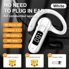 Wireless Sport Earphones Air Bone Conduction Headset with Microphone