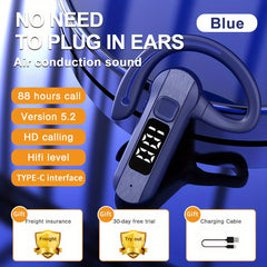 Wireless Sport Earphones Air Bone Conduction Headset with Microphone