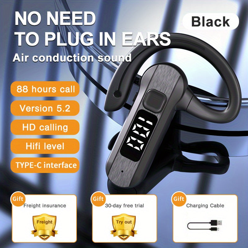 Wireless Sport Earphones Air Bone Conduction Headset with Microphone