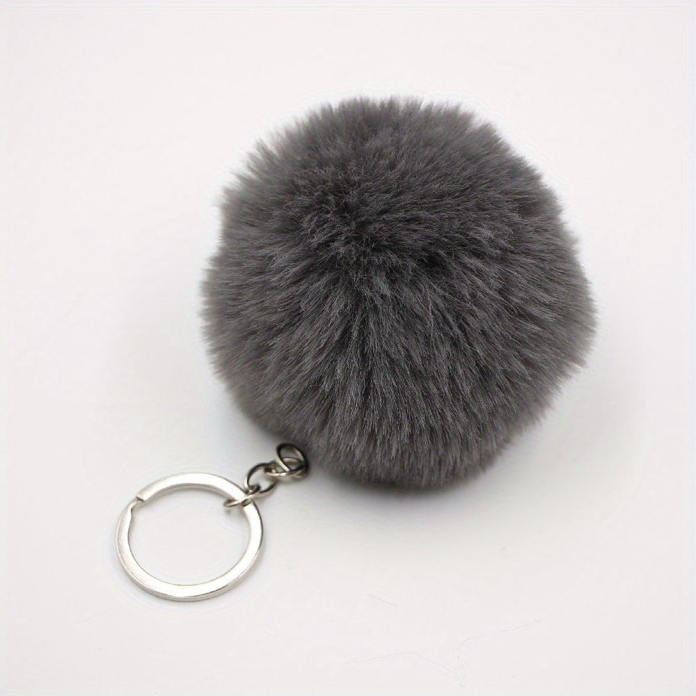 Faux Fur Ball Key Chain Cartoon Key Chain Pendant