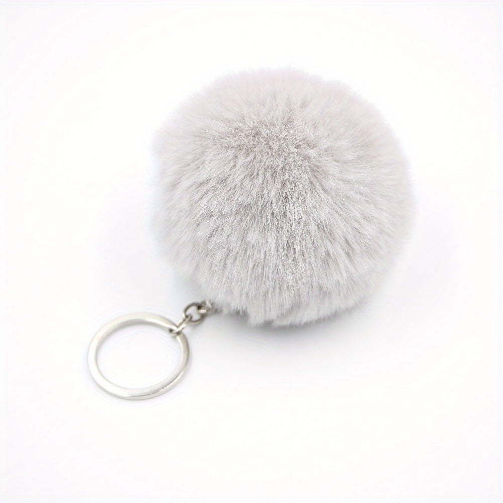 Faux Fur Ball Key Chain Cartoon Key Chain Pendant