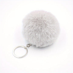 Faux Fur Ball Key Chain Cartoon Key Chain Pendant