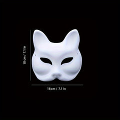 10pcs DIY Masks Paintable Paper Mask Masquerade Party Full Face Masks