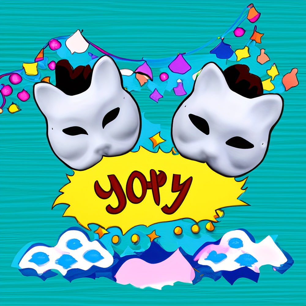 10pcs DIY Masks Paintable Paper Mask Masquerade Party Full Face Masks
