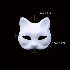 10pcs DIY Masks Paintable Paper Mask Masquerade Party Full Face Masks