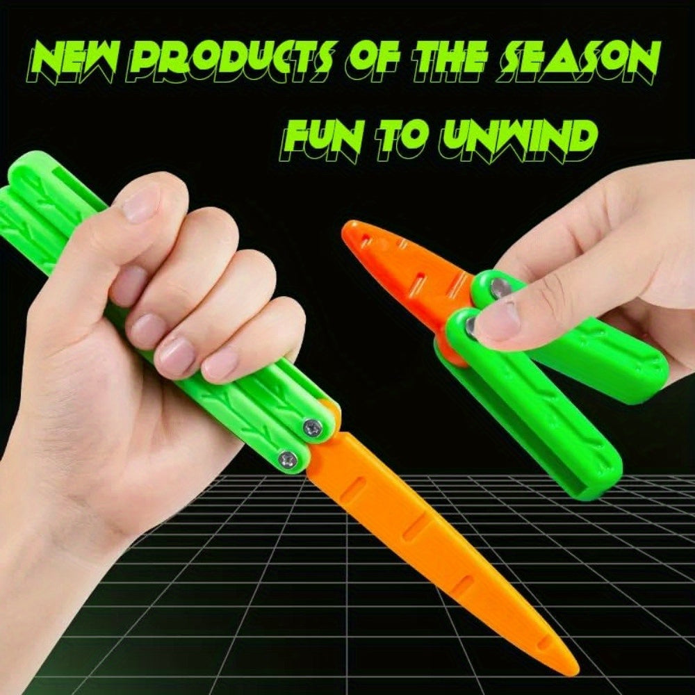 3D Printing Gravity Fidget Toy Carrot Anxiety Stress Relief Gift