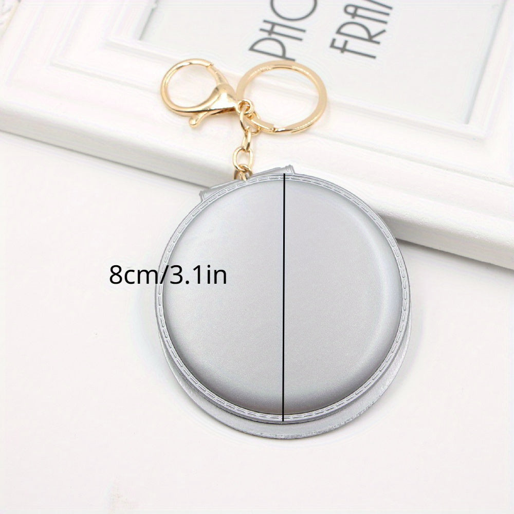 Double Sided Mirror Keychain - Makeup Mirror Key Chain - Creative Gift for Women