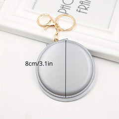 Double Sided Mirror Keychain - Makeup Mirror Key Chain - Creative Gift for Women