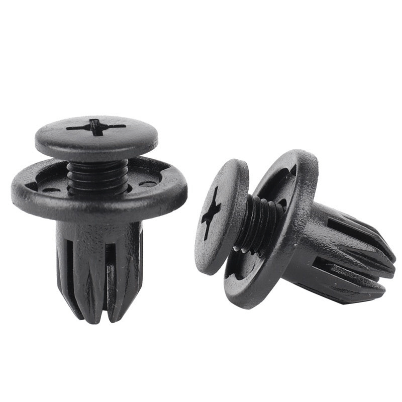 50pcs Car Plastic Rivets Fastener 8mm Hole Push Clip Trim Panel Retainer Clips