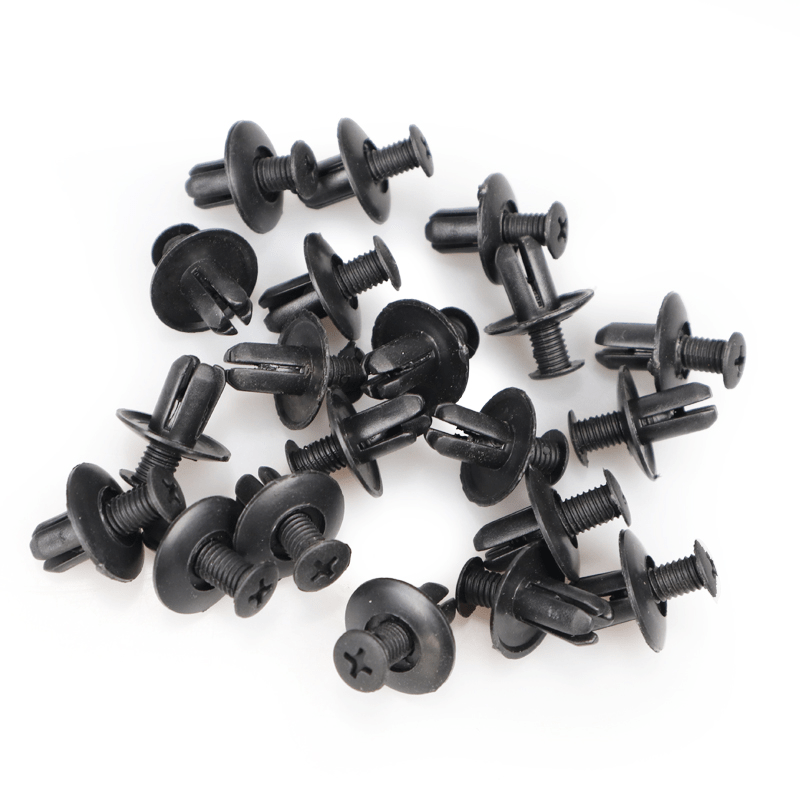 50pcs Car Plastic Rivets Fastener 8mm Hole Push Clip Trim Panel Retainer Clips