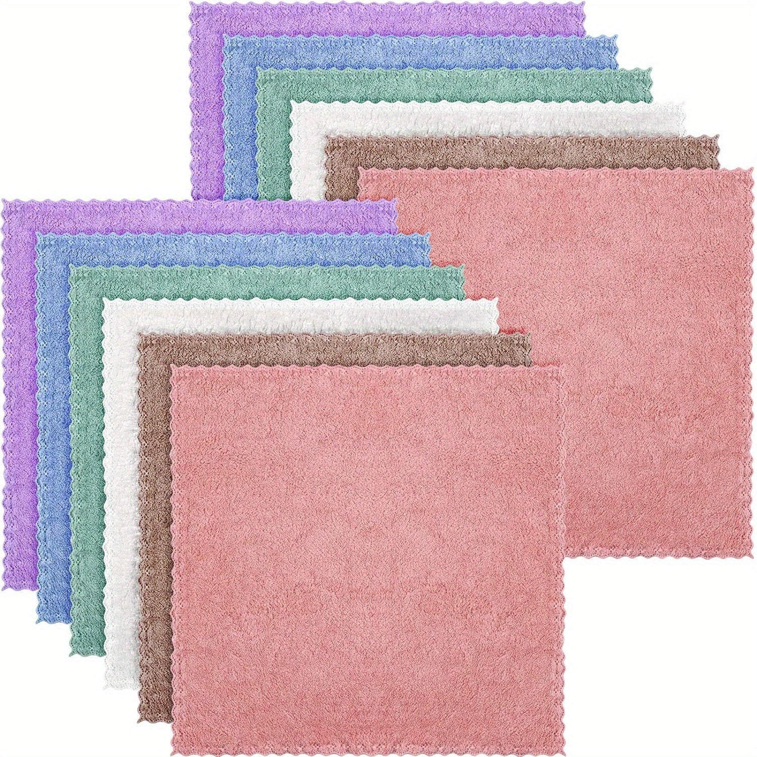 12pcs Face Washing Towel Soft Fast Drying Facial Cleansing Towel