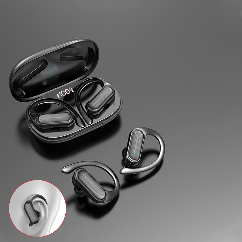 Wireless In-Ear Sports Headset with Ear Hooks for Running and Driving