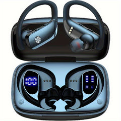 Wireless Earbuds Stereo Headphones LED Display Built-in Mic Noise Canc