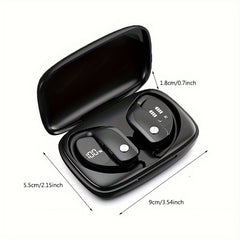Wireless Earbuds Stereo Headphones LED Display Built-in Mic Noise Canc