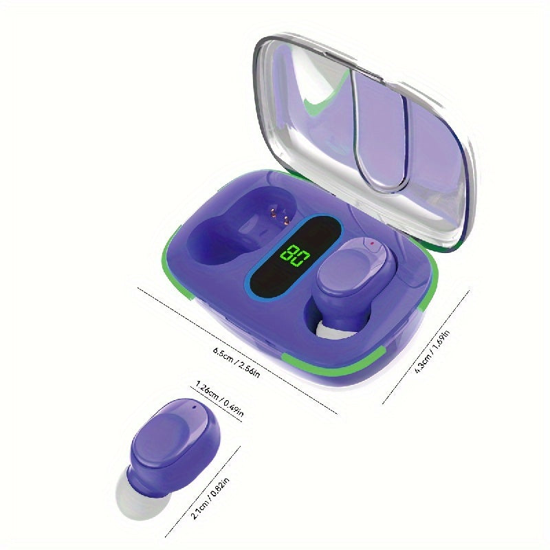 True Wireless Stereo Earbuds with Transparent Charging Case