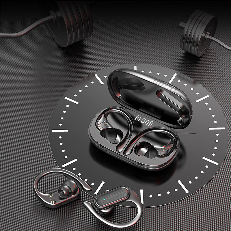 Wireless In-Ear Sports Headset with Ear Hooks for Running and Driving