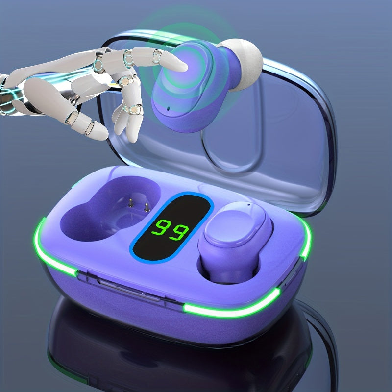 True Wireless Stereo Earbuds with Transparent Charging Case