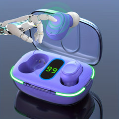 True Wireless Stereo Earbuds with Transparent Charging Case