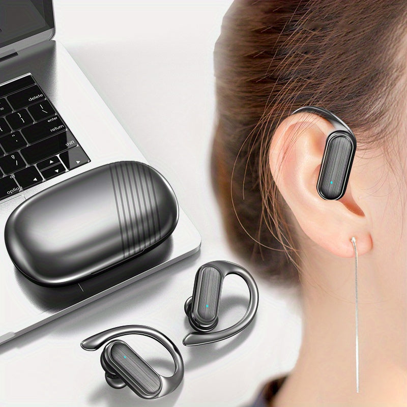 Wireless In-Ear Sports Headset with Ear Hooks for Running and Driving