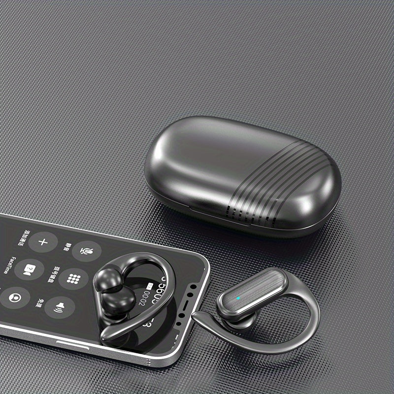 Wireless In-Ear Sports Headset with Ear Hooks for Running and Driving